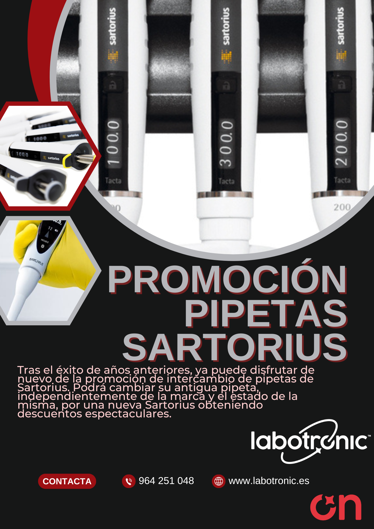 Promoción intercambio de pipetas SARTORIUS